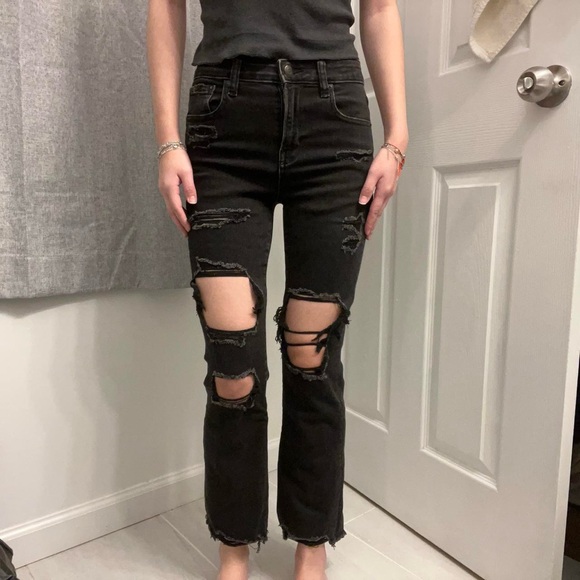 Black American Eagle Bootcut
Straight Jeans - Picture 6 of 8